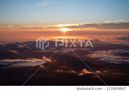 Fuji light from the summit of Mt. Fuji 121609667