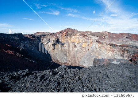 Mt. Fuji crater and Kendo Peak Mt. Fuji crater and Kendo Peak 121609673