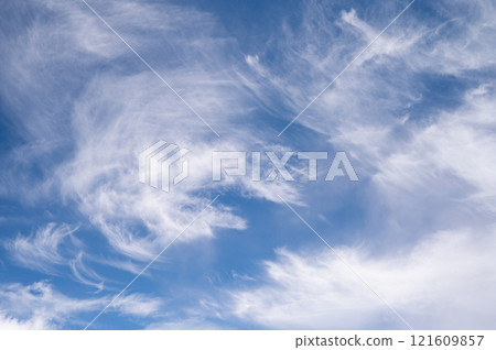 White clouds in blue sky White clouds in blue sky 121609857