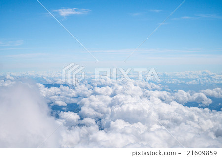 Cloud seen from an airplane Cloud seen from an airplane 121609859