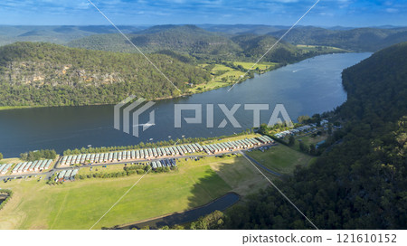 A large holiday park and recreational area on the Hawkesbury River A large holiday park and recreational area on the Hawkesbury River 121610152