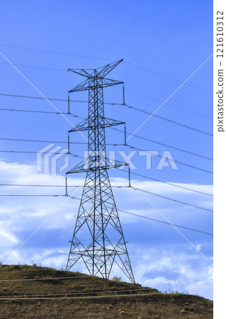 A large steel structure supporting the electricity network A large steel structure supporting the electricity network 121610312