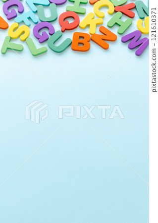 多彩字母背景素材 121610371
