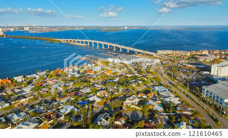 Saint Petersburg Keys and Bays at Belle Vista in Florida - aerial view Saint Petersburg Keys and Bays at Belle Vista in Florida - aerial view 121610465