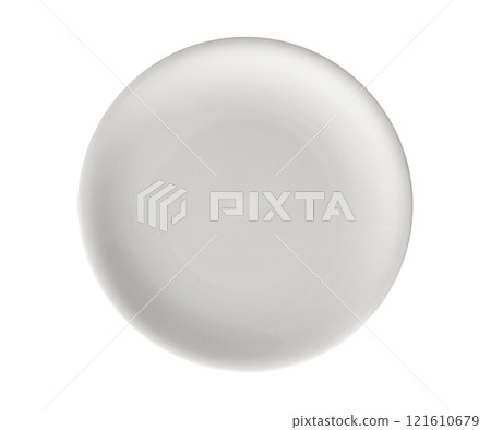 Isolated single circle white dish utensil on transparent background Isolated single circle white dish utensil on transparent background 121610679