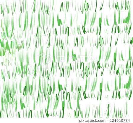綠草手繪插畫 綠草手繪插畫 121610784