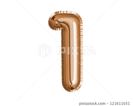 Bronze number one air balloon for baby shower celebrate decoration party Bronze number one air balloon for baby shower celebrate decoration party 121611031