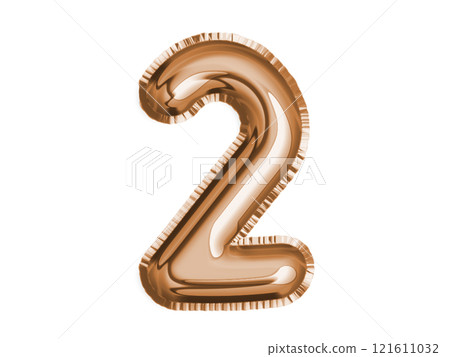 Bronze number two air balloon for baby shower celebrate decoration party Bronze number two air balloon for baby shower celebrate decoration party 121611032