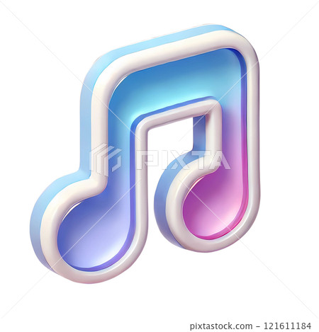blue music note icon 121611184