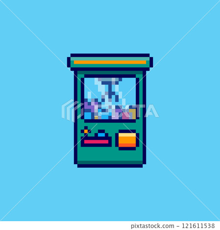 Pixel art Claw Machine game asset design 121611538