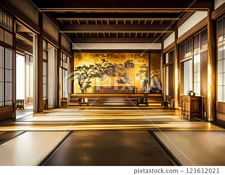 Realistic illustration of a castle's great hall 121612021