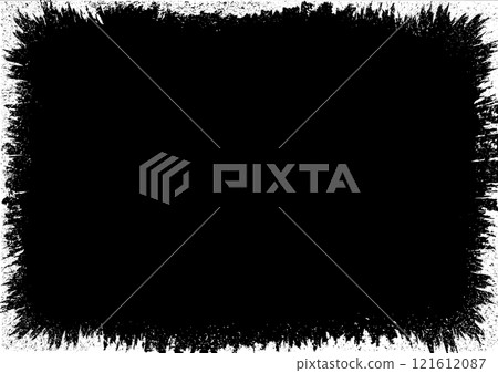 scratch grunge texture border distressed frame background vector illustration vintage wallpaper 121612087