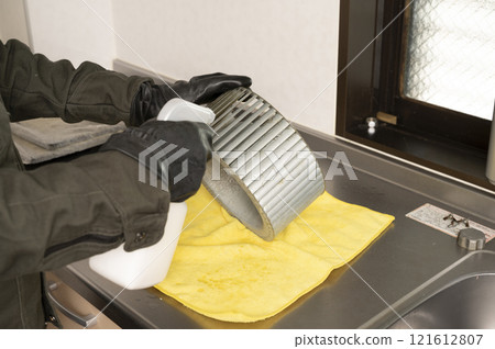Professional range hood cleaning 121612807