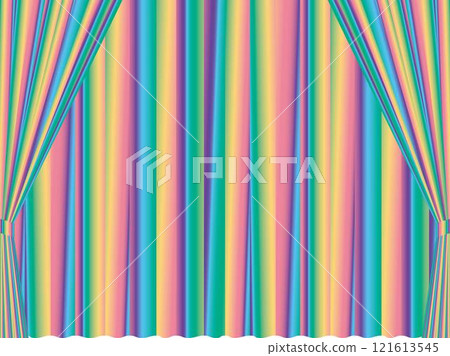 Curtains, double layer, 21 rainbow 121613545