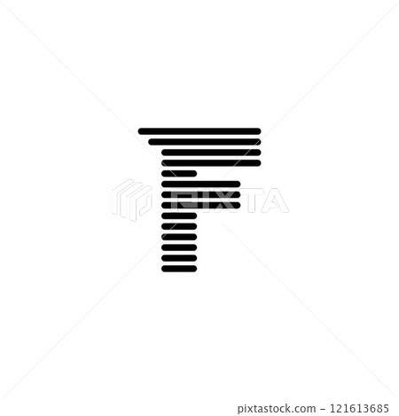 Letter F logo icon vector 121613685