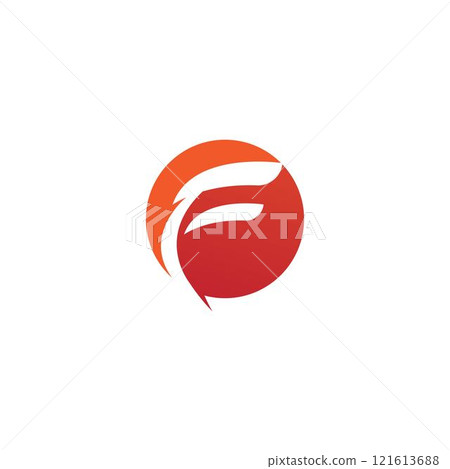 Letter F logo icon vector Letter F logo icon vector 121613688