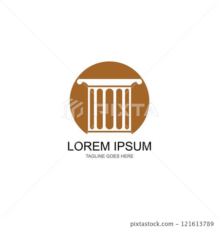 column Logo vector column Logo vector 121613789