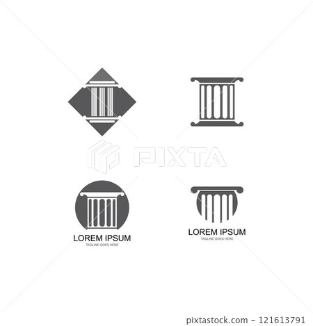 column Logo vector column Logo vector 121613791