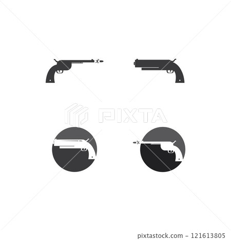 shotgun icon or logo isolated shotgun icon or logo isolated 121613805