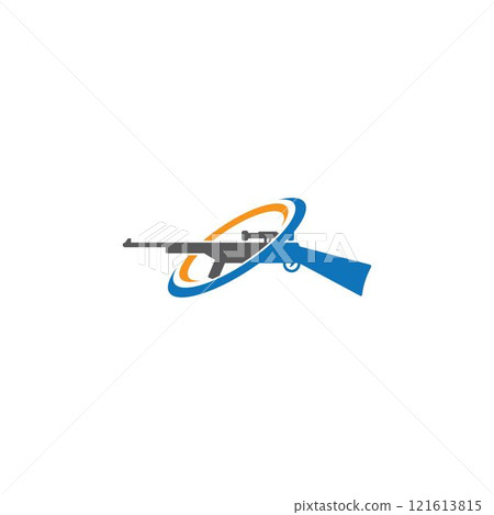 Sniper hunting rifle icons Sniper hunting rifle icons 121613815