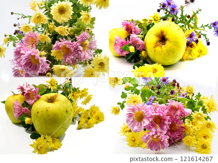 Collage of four photographs with an autumn theme. Collage of four photographs with an autumn theme. 121614267