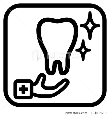 A sign directing people to a dental clinic A sign directing people to a dental clinic 121614298