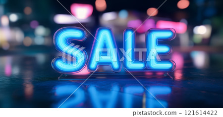 3D全息影像的促销字体SALE图片 121614422