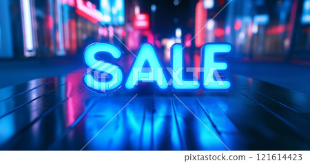 3D全息影像的促销字体SALE图片 121614423