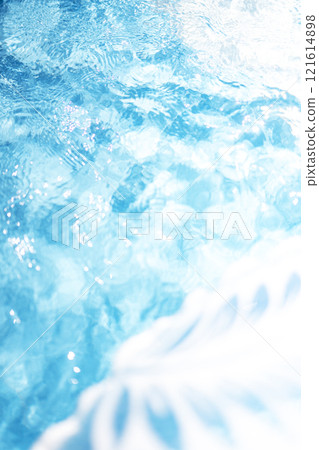 Cool water surface and colorful swim rings - a summer image Cool water surface and colorful swim rings - a summer image 121614898