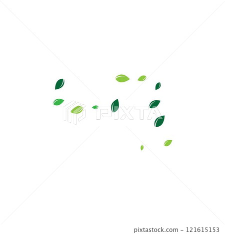 leaf ecology nature element vector icon leaf ecology nature element vector icon 121615153