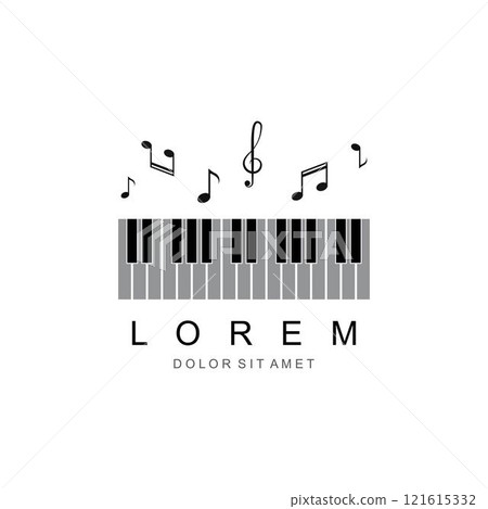 Piano Logo Design Template Piano Logo Design Template 121615332