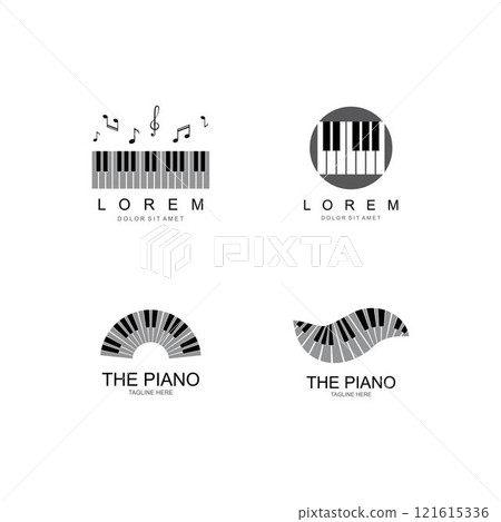 Piano Logo Design Template Piano Logo Design Template 121615336