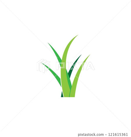 Grass logo vector Grass logo vector 121615361
