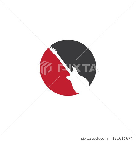 Guitar logo vector Guitar logo vector 121615674