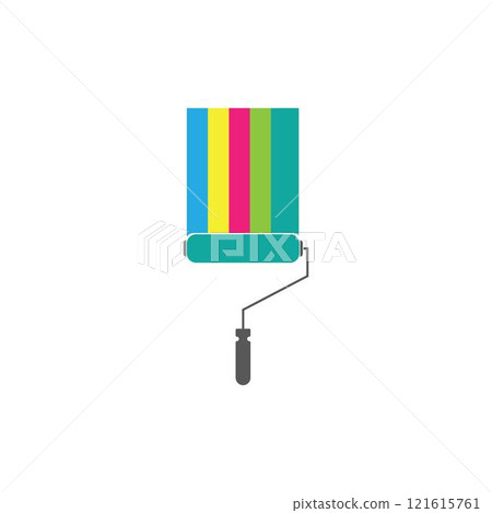 Paint brush icon vector Paint brush icon vector 121615761