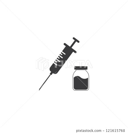 Vaccination and immunization icon vector Vaccination and immunization icon vector 121615768