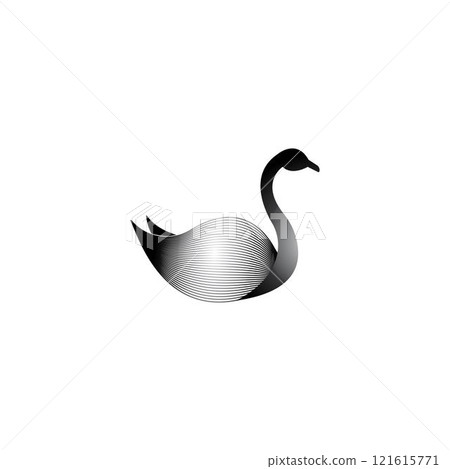 Swan logo Template vector Swan logo Template vector 121615771