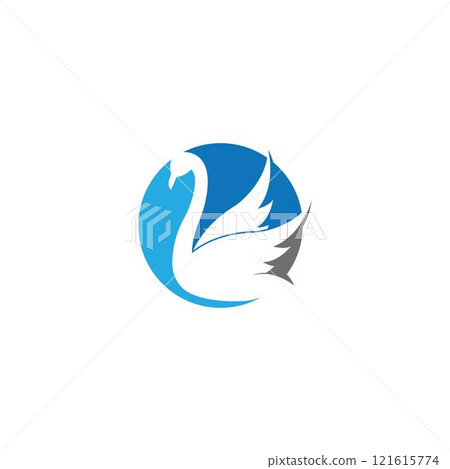 Swan logo Template vector Swan logo Template vector 121615774
