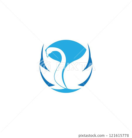 Swan logo Template vector Swan logo Template vector 121615778