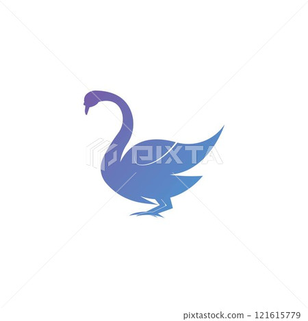 Swan logo Template vector Swan logo Template vector 121615779