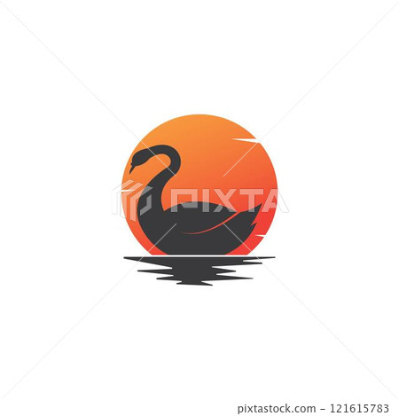 Swan logo Template vector Swan logo Template vector 121615783
