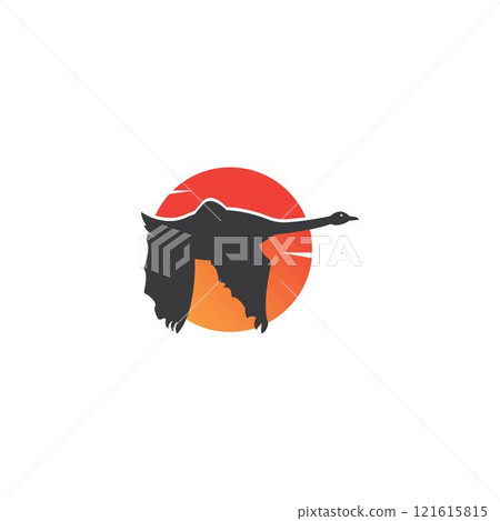 Swan logo Template vector Swan logo Template vector 121615815