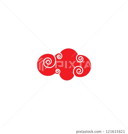 Chinese Cloud template vector Chinese Cloud template vector 121615821