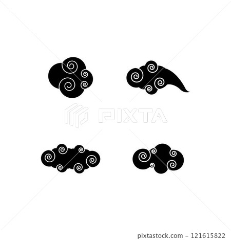 Chinese Cloud template vector Chinese Cloud template vector 121615822
