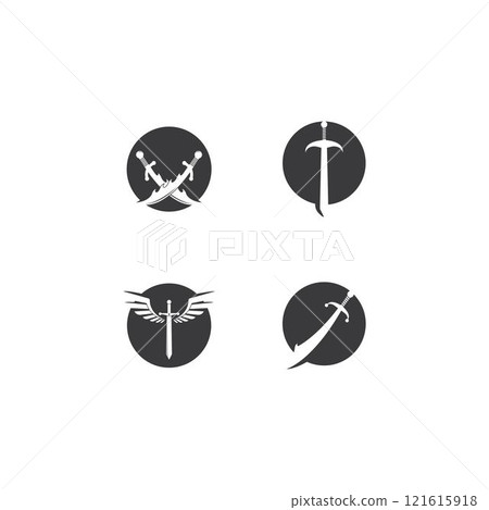 Sword logo vector Sword logo vector 121615918