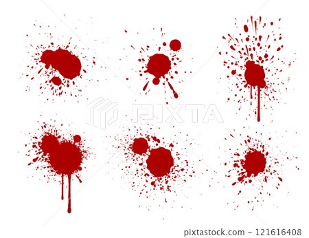 Blood splash collection Blood splash collection 121616408