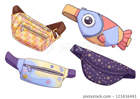 Fanny pack designs with different patterns Fanny pack designs with different patterns 121616491