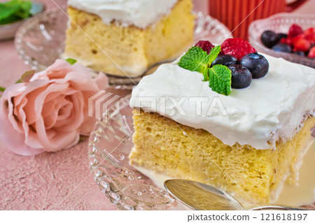 Mexican sweets: Pastel de tres leches 121618197