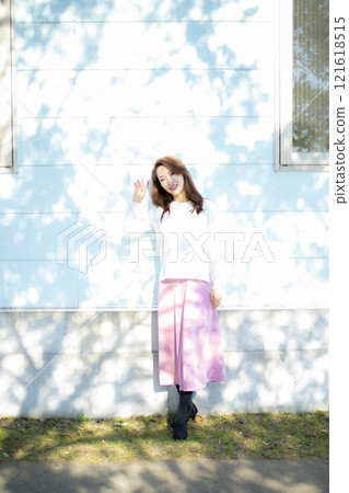 Pale light and light blue walls 121618515