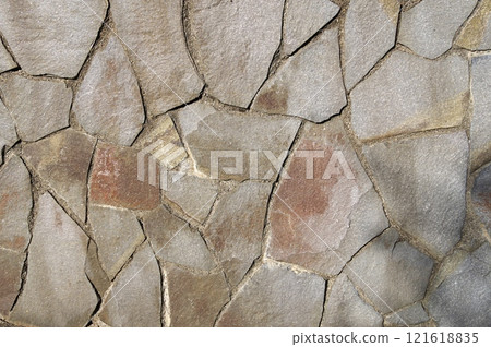 不規則形狀石塊砌體擋土牆 6 121618835